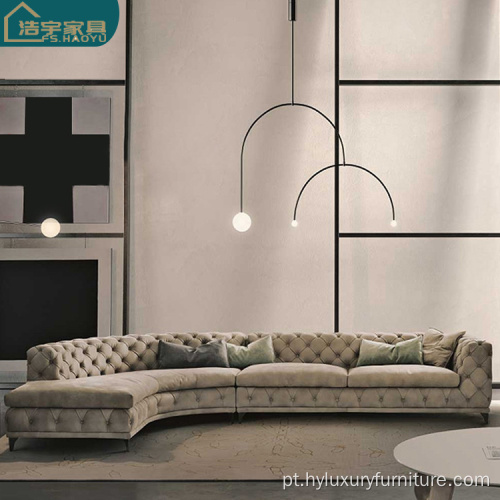 luxo chesterfield sofá americano sala de estar conjunto moderno